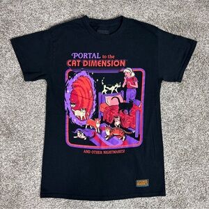 Steven Rhodes Portal to the Cat Dimension Tee Size S